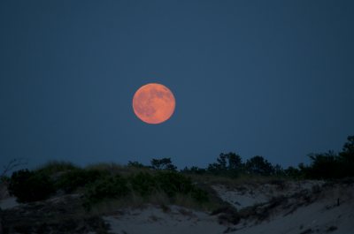Full Moon Over Dunes